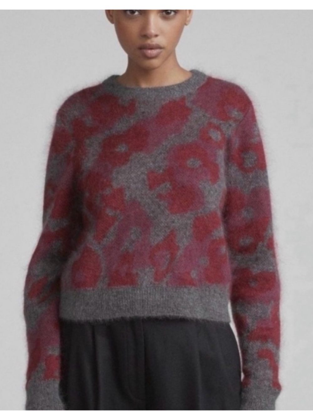 Rag & Bone Floral Abstract Sweater Mohair-blend